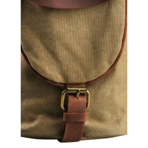 TP8 Vamp 2 Vintage™ Canvas Leder schultertasche Handgepäck Reisetasche Weekender fur Männer und Frauen - khaki